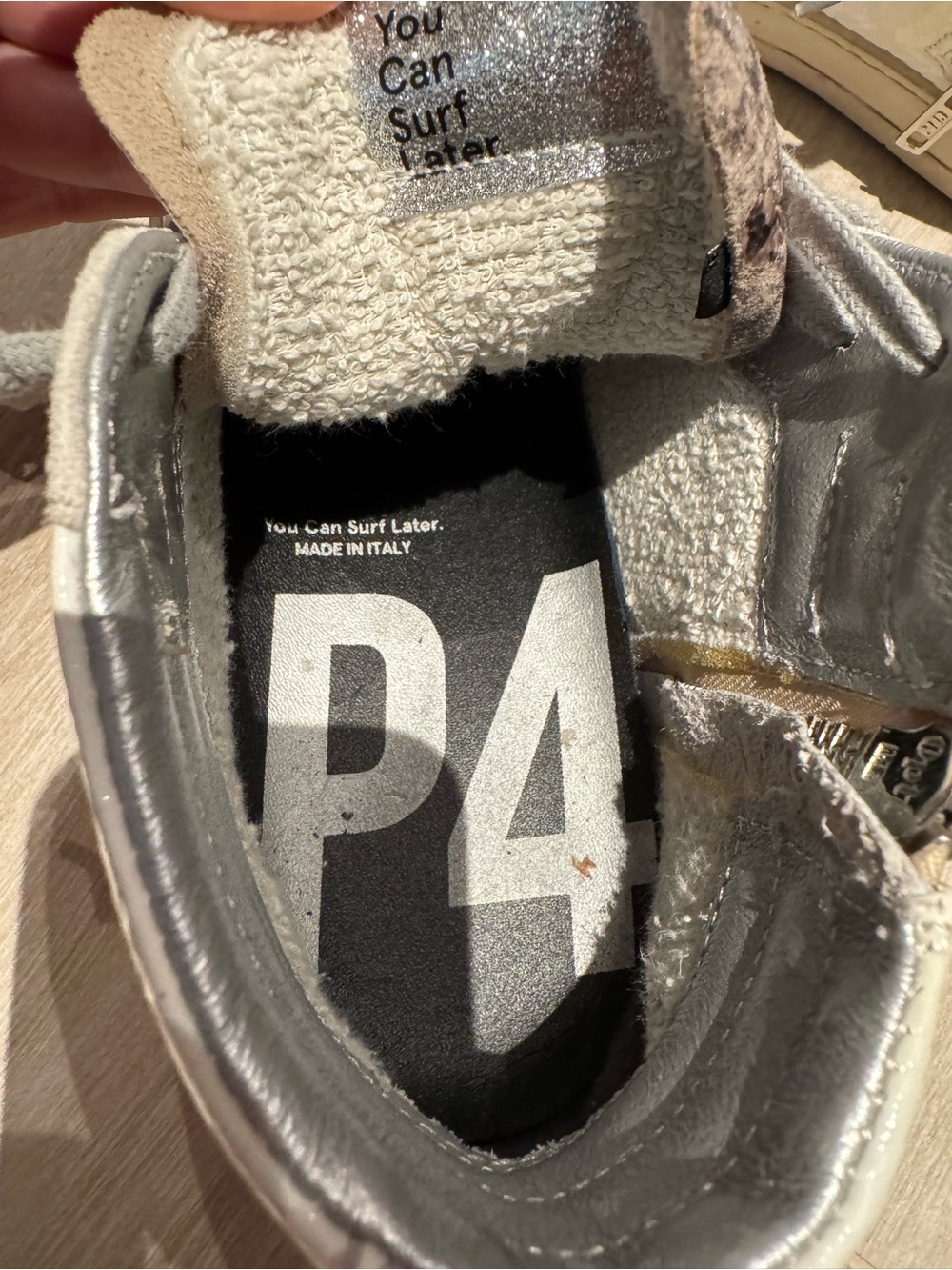 P448 Skate Gitana Women's Gray High-Top Sneakers Size 8 - Picture 5 of 9